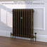 CI-RK760-10-MET-BRONZE-LS01 - Rook 2 Column Victorian Cast Iron Radiator H760mm x W777mm CI-RK760-10-MET-BRONZE-LS01 - Rook 2 Column Victorian Cast Iron Radiator H760mm x W777mm